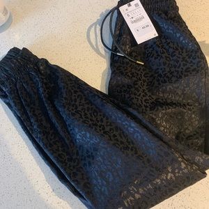 Zara jogger pants! Silky material!